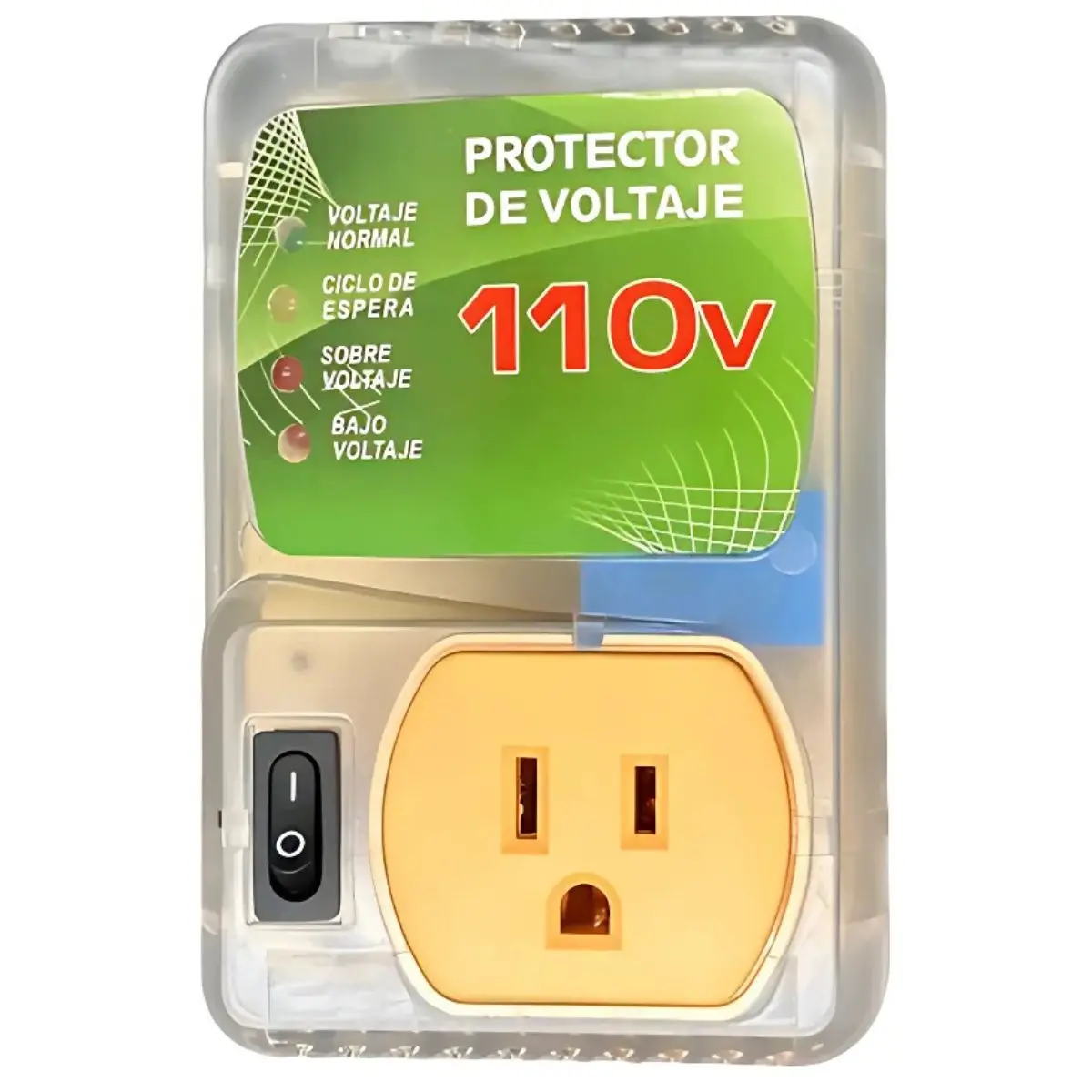 Protector De Voltaje Enchufable 110V Con 1 Toma. Supresor De Picos Para Equipos Electrónicos. 1