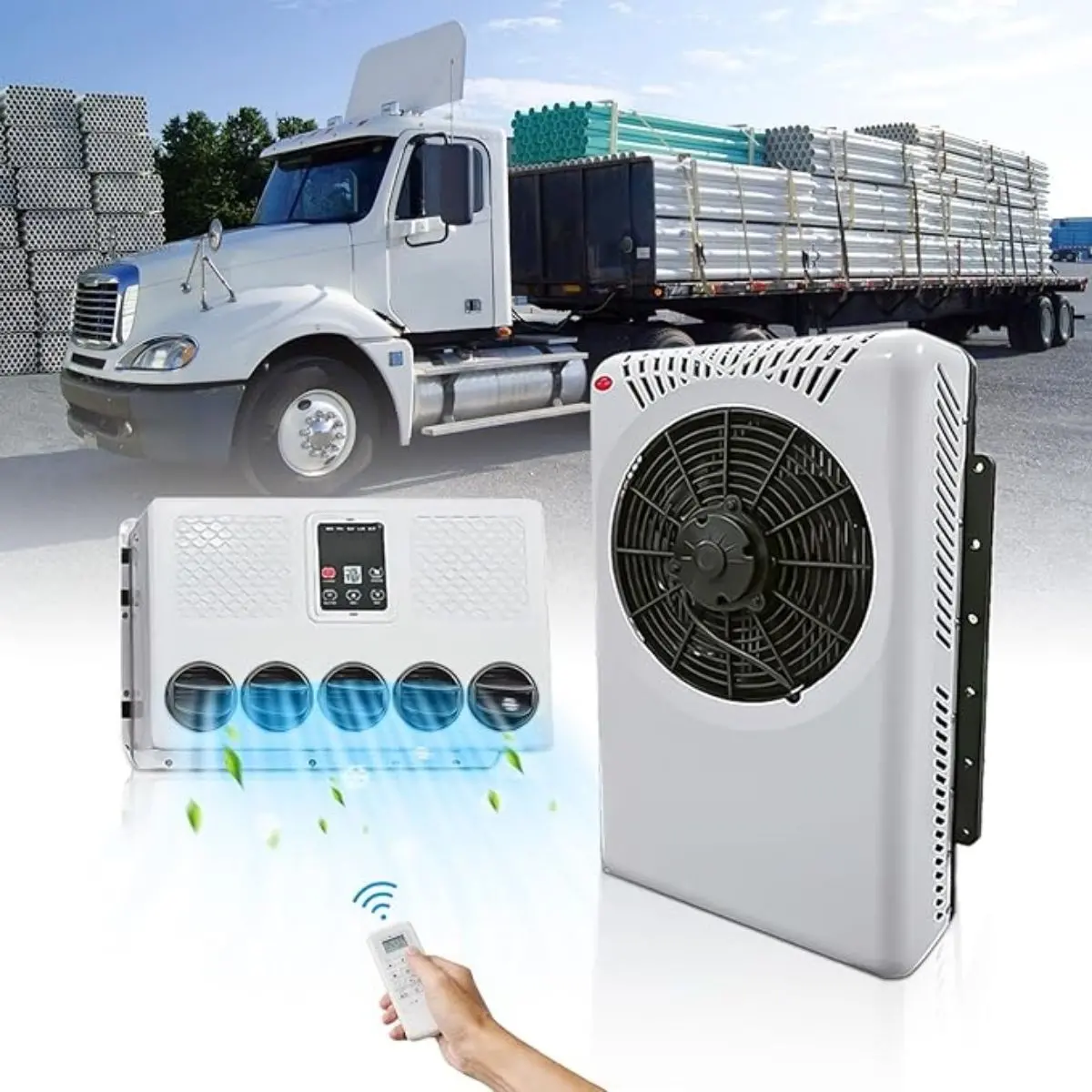 Aire Acondicionado Portátil De 24V Cc 15–45A Y 950W Para Mulas, Autos, Camper Y Paneles, Van Y Busitos 1