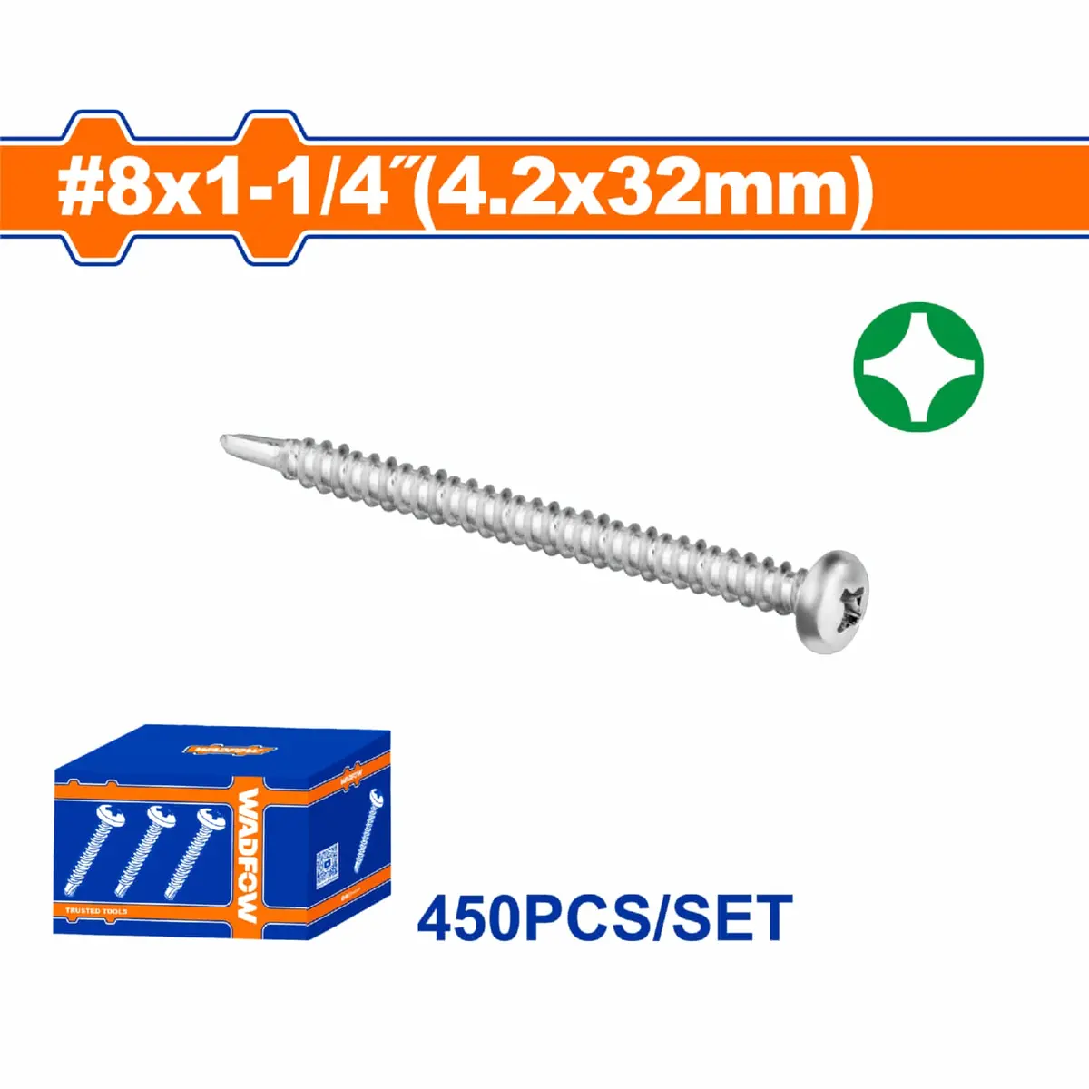 Tornillos Punta Broca Phillips Avellanado. Acabado Zinc. Para Perforar 9