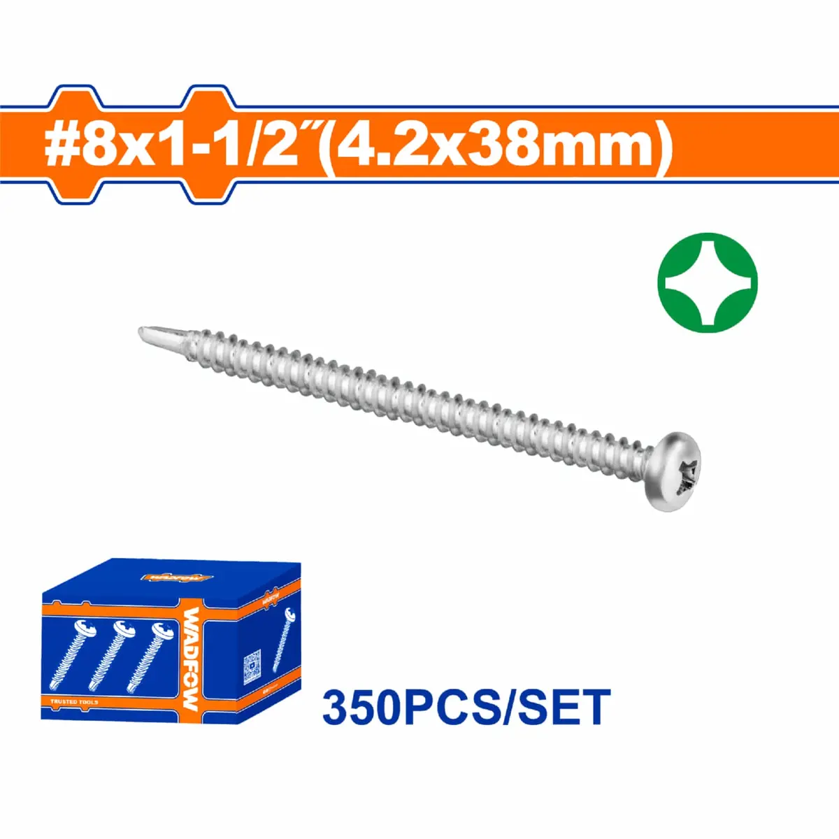 Tornillos Punta Broca Phillips Avellanado. Acabado Zinc. Para Perforar 10