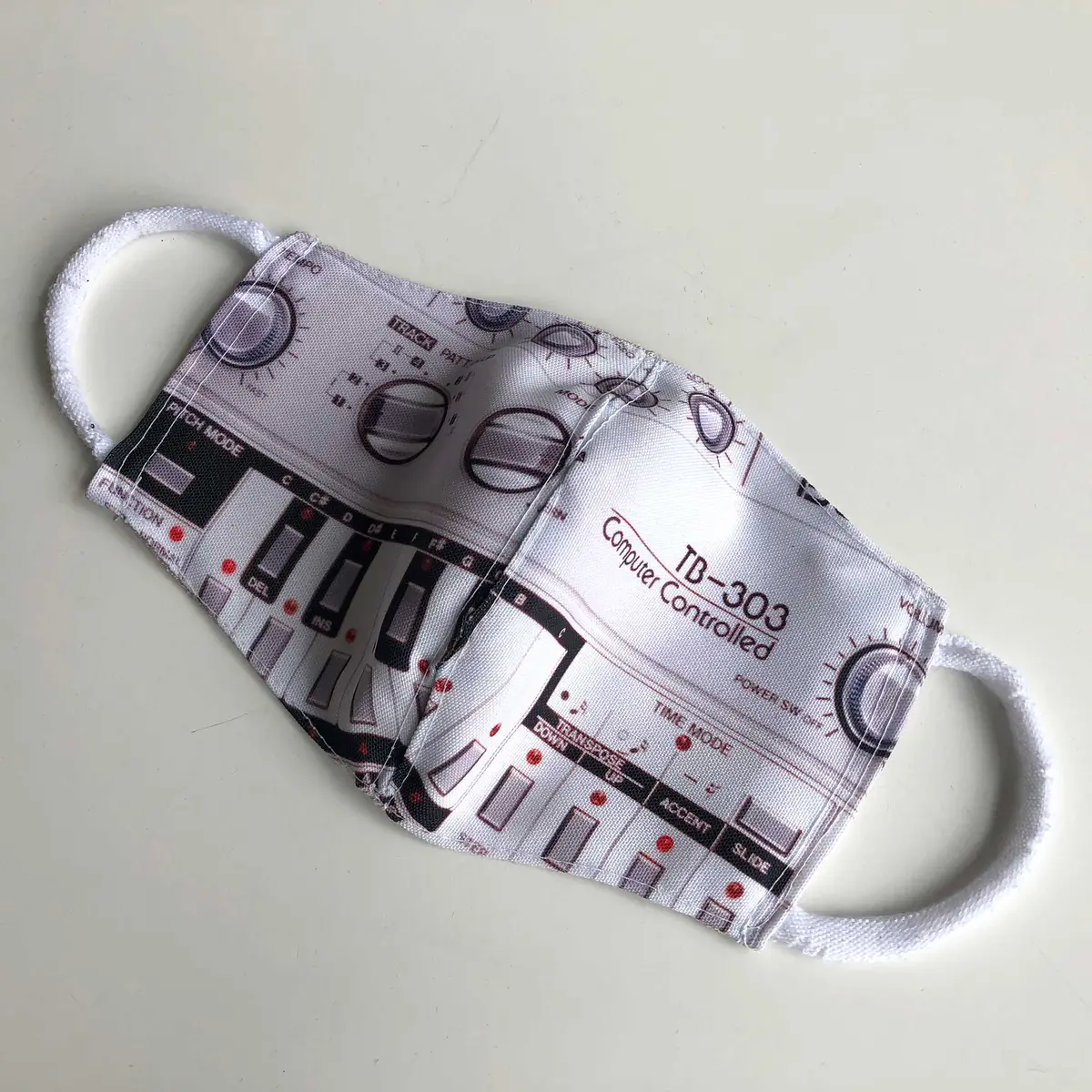 303 Face Mask, Bass Synth Fitted Face Cover 1