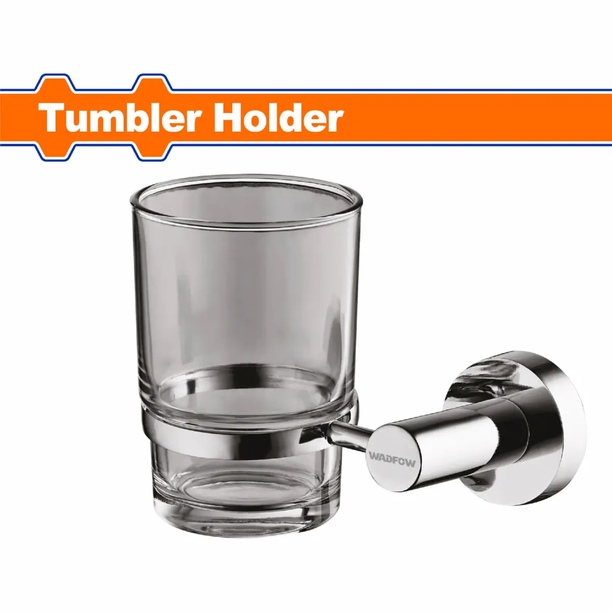 Soporte Para Cepillo De Dientes Con Vaso De Cristal. Para Baño Acabado Zinc. Incluye Tornillos. Set. Cepillera 1