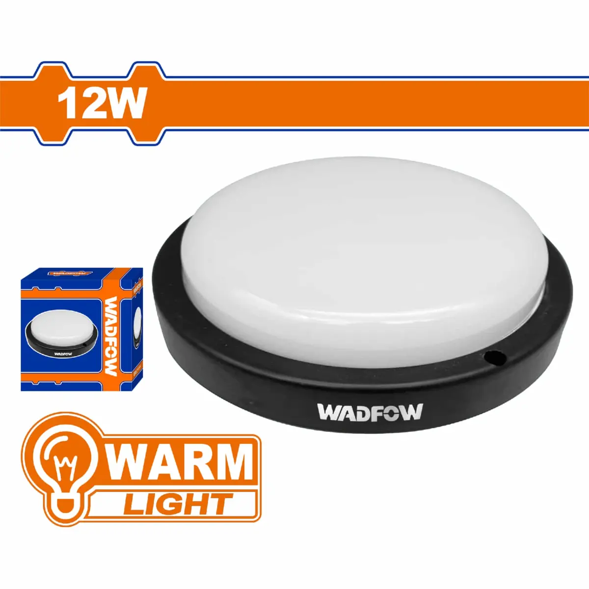 Lámpara Redonda Led 12W 6500K Luz Diurna 100~265V/50-60Hz 25000 Horas 960Lm Ip54 1