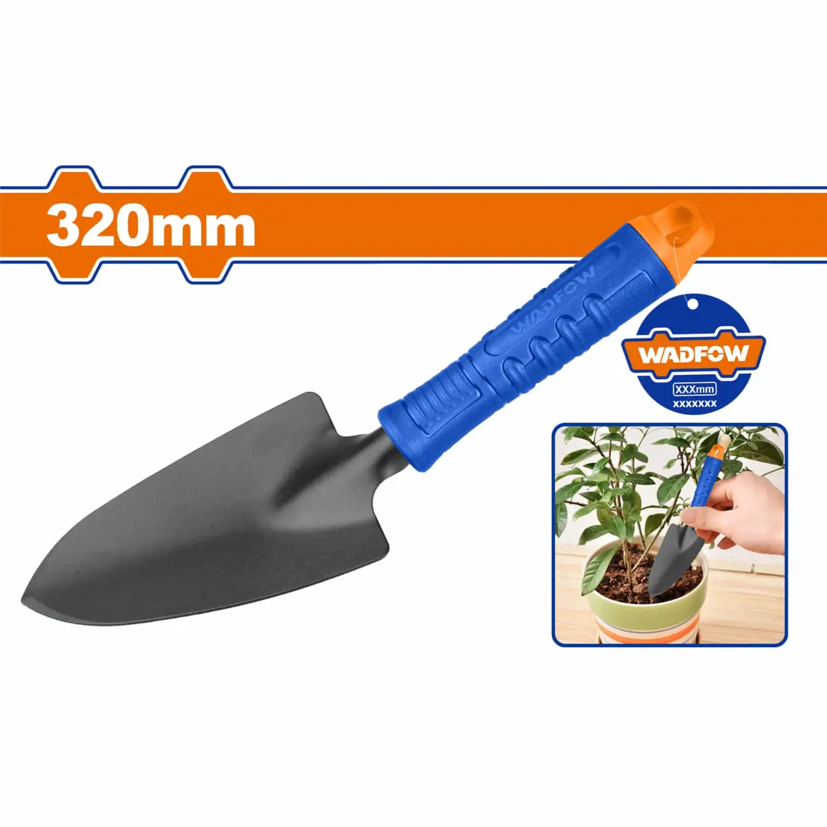 Pala De Jardinería 320X67mm. Mango Cómodo. Cuchilla Con Recubrimiento. 1
