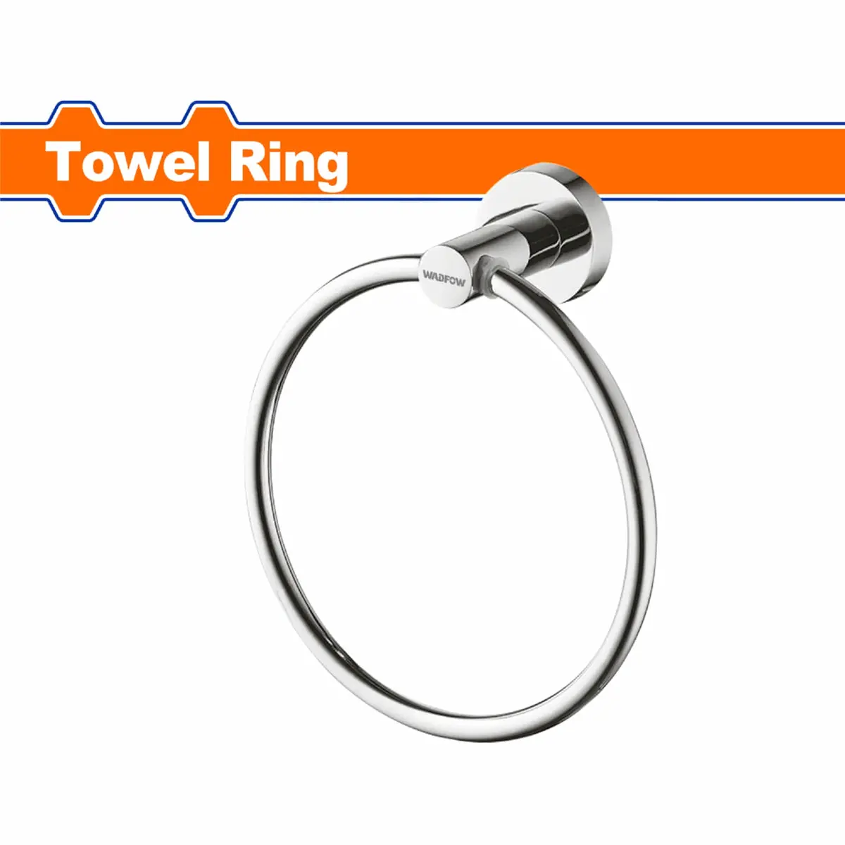 Toallero De Argolla De Baño En Pared. Acabado Zinc. Incluye 2 Tornillos Set. Aro Para Toalla. 1