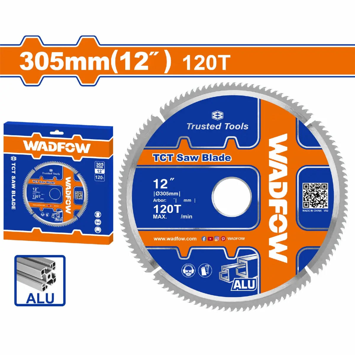 Disco De Corte Sierra Tct 12" 120T Anillos 16Mm Y 25.4Mm Corte De Aluminio. Ideal Sierra Ingleteadora 1