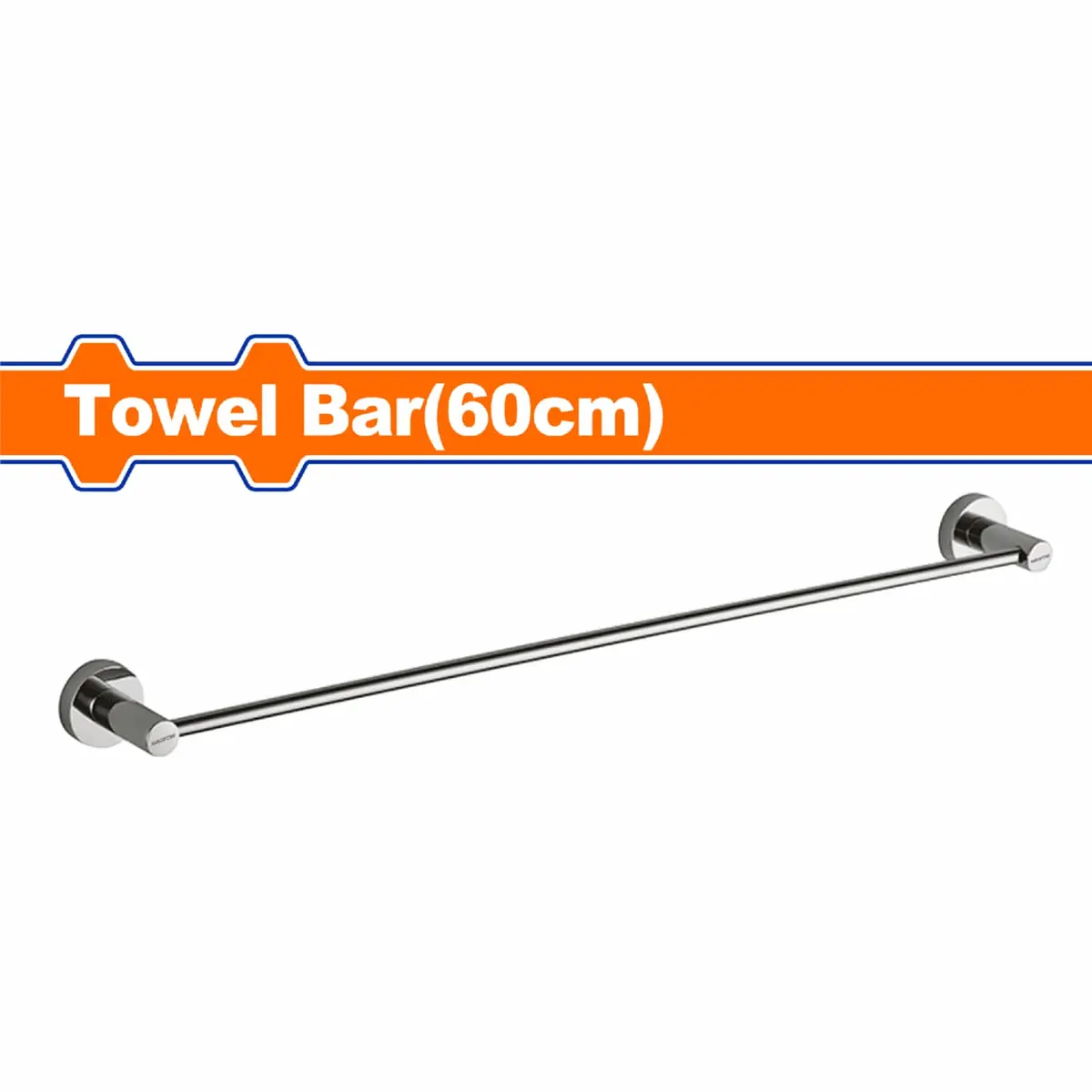 Toallero De Barra Largo 60Cm Para Pared Baño. Aleación Zinc. Incluye Tornillos. Se Vende En Set. 1