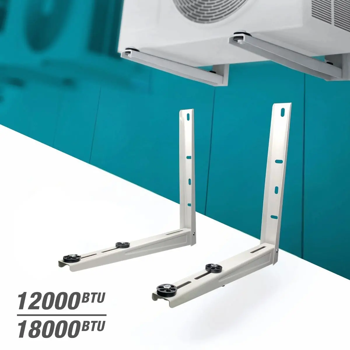 Soporte Bracket Para Compresor De Aire Acondicionado De 12,000 A 18,000 Btu En Acero Inoxidable Reforzado. 1