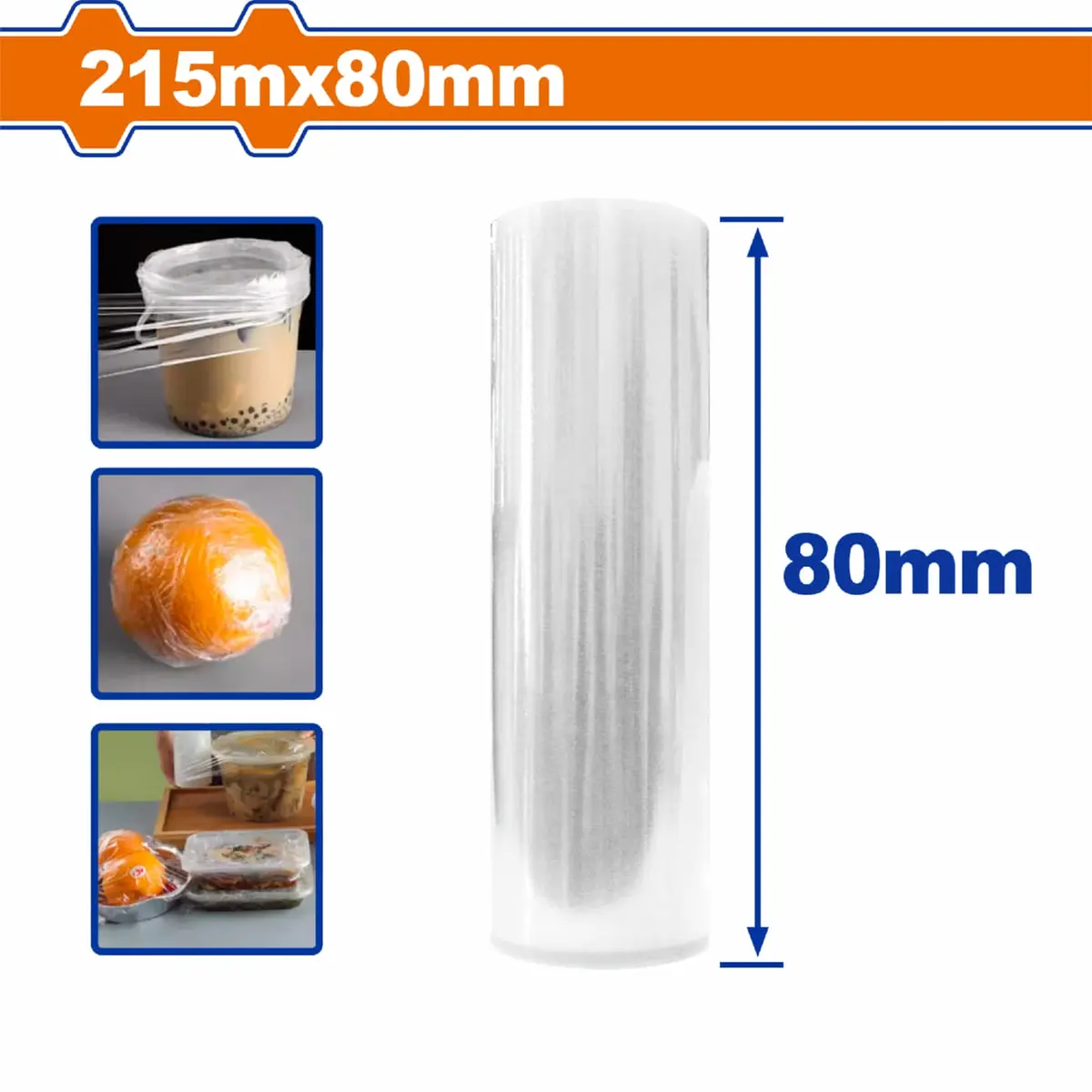Rollo De Stretch Film Transparente 215Mmx80mm Protección Y Durabilidad. Plastico De Embalar 1