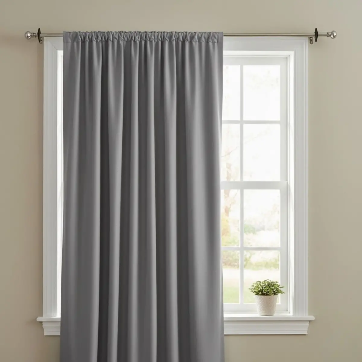 Barra Tubo Ajustable Cromado Para  Cortinas 100-200Cm Hierro Resistente Y Diseño Moderno. 1
