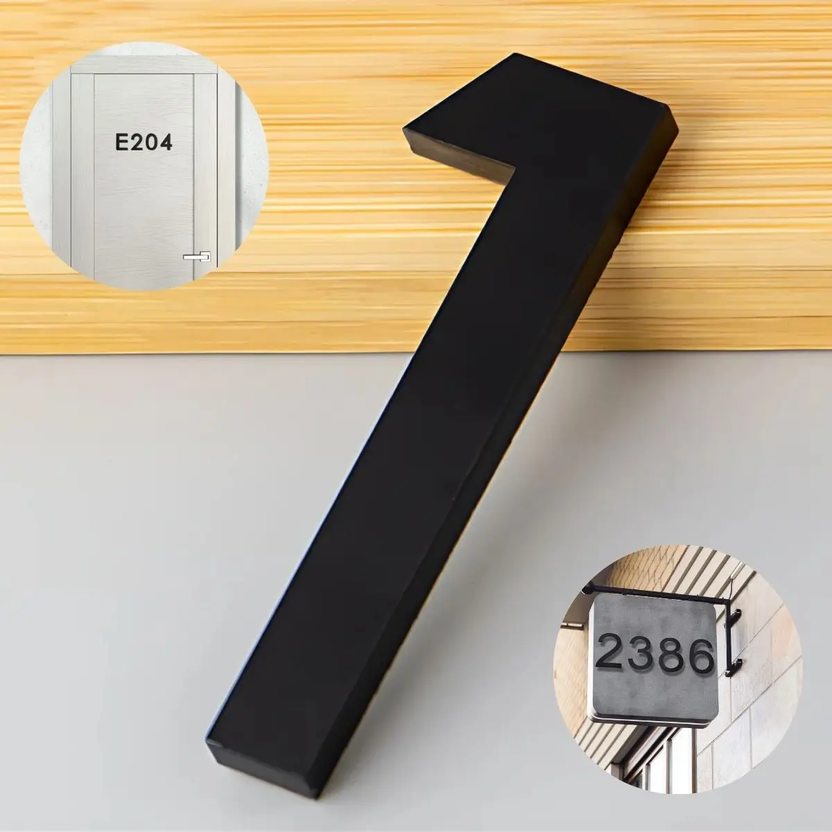 Números En Acrílico Autoadhesivo 10X6.6Cm Para Fachadas Y Puertas. Letrero Señal Numérica Adhesiva. (Unidad) 4