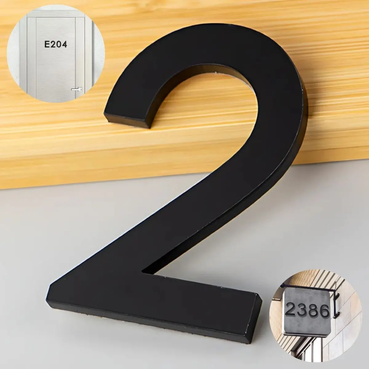 Números En Acrílico Autoadhesivo 10X6.6Cm Para Fachadas Y Puertas. Letrero Señal Numérica Adhesiva. (Unidad) 5