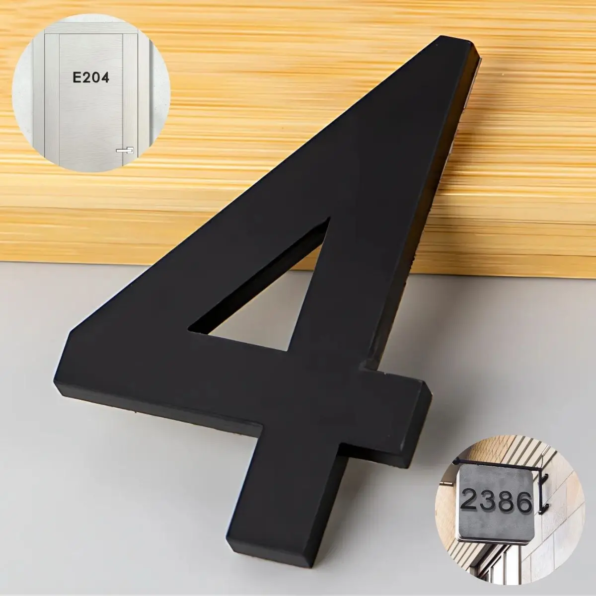 Números En Acrílico Autoadhesivo 10X6.6Cm Para Fachadas Y Puertas. Letrero Señal Numérica Adhesiva. (Unidad) 7