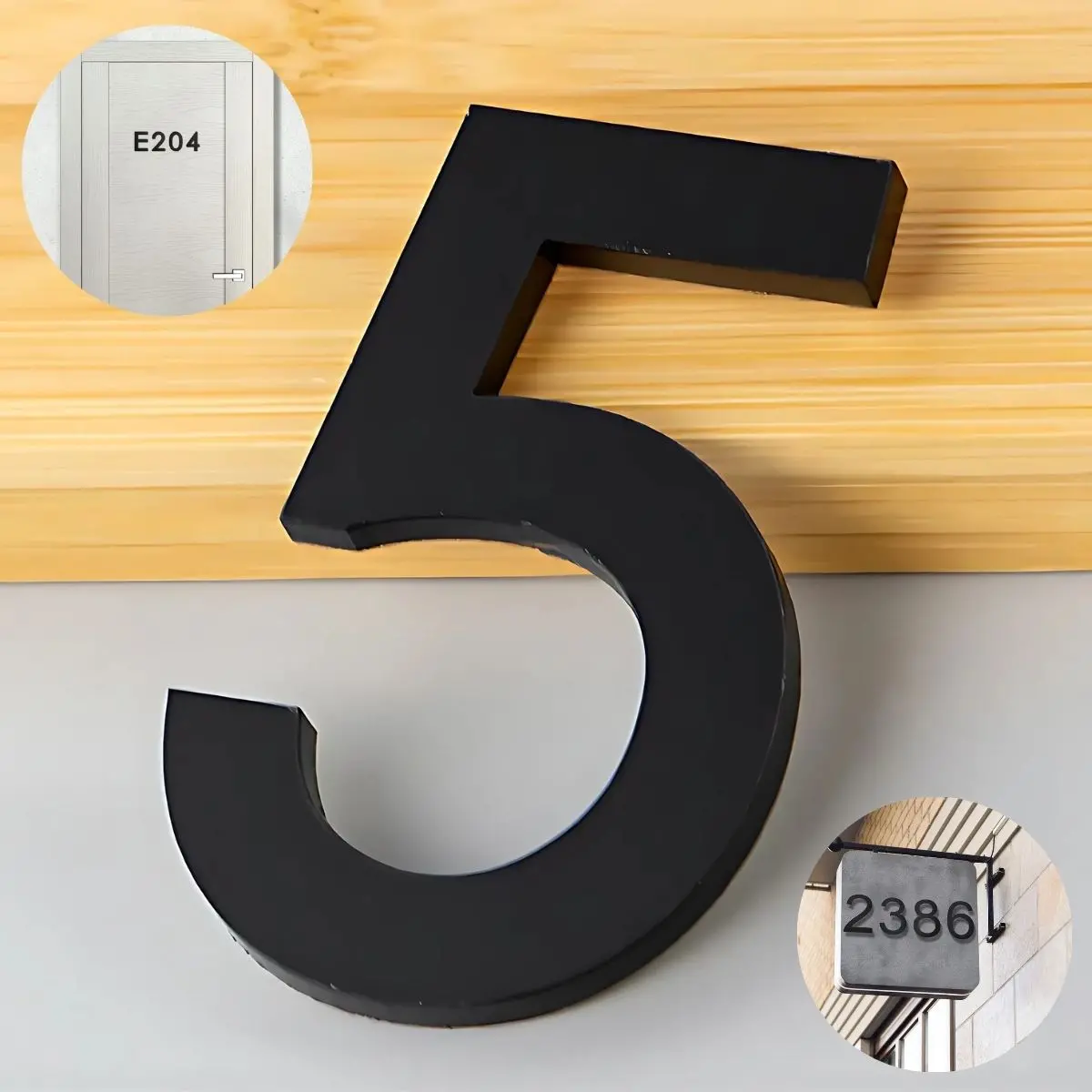 Números En Acrílico Autoadhesivo 10X6.6Cm Para Fachadas Y Puertas. Letrero Señal Numérica Adhesiva. (Unidad) 8