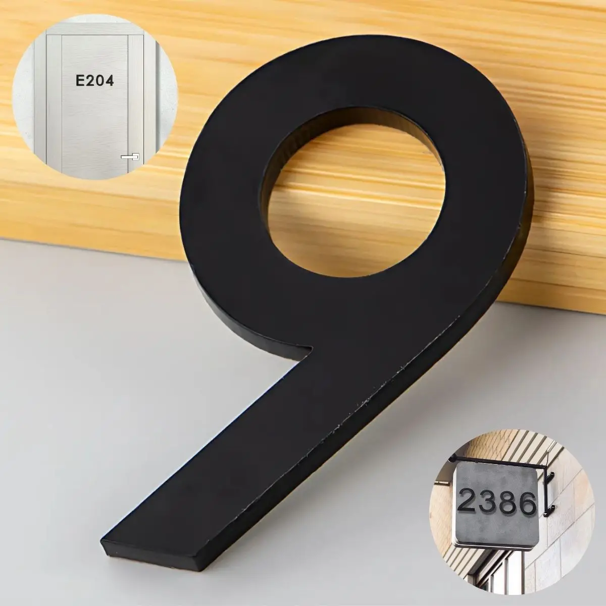 Números En Acrílico Autoadhesivo 10X6.6Cm Para Fachadas Y Puertas. Letrero Señal Numérica Adhesiva. (Unidad) 10