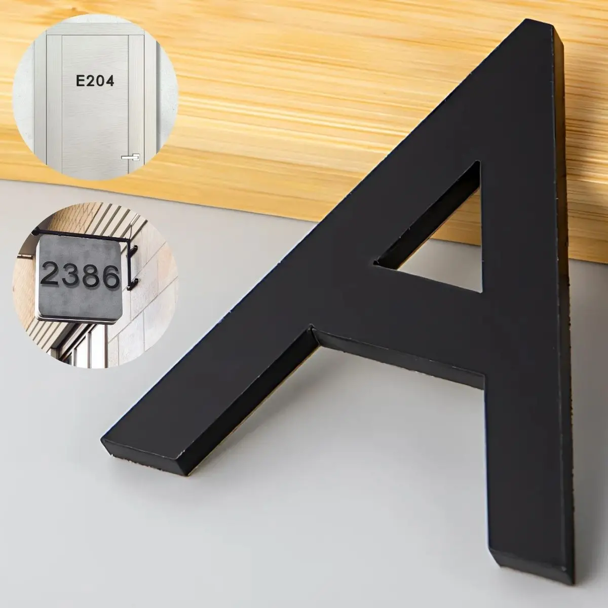 Letras En Acrílico Autoadhesivo 10X6.6Cm Para Fachadas Y Puertas. Letrero Señal Alfabética Adhesiva. (Unidad) 2