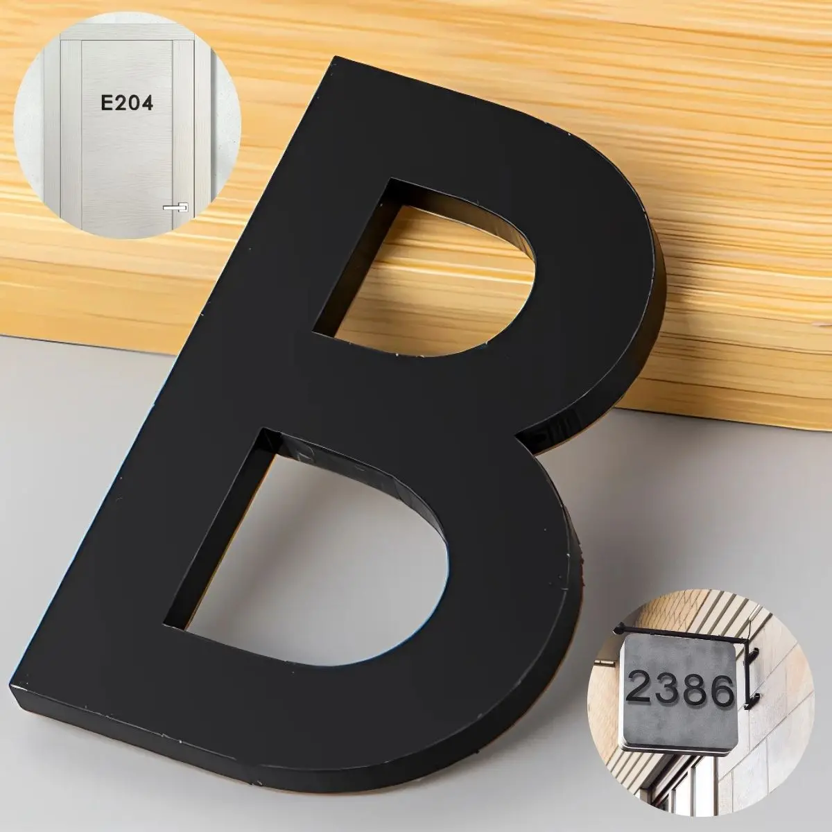 Letras En Acrílico Autoadhesivo 10X6.6Cm Para Fachadas Y Puertas. Letrero Señal Alfabética Adhesiva. (Unidad) 3