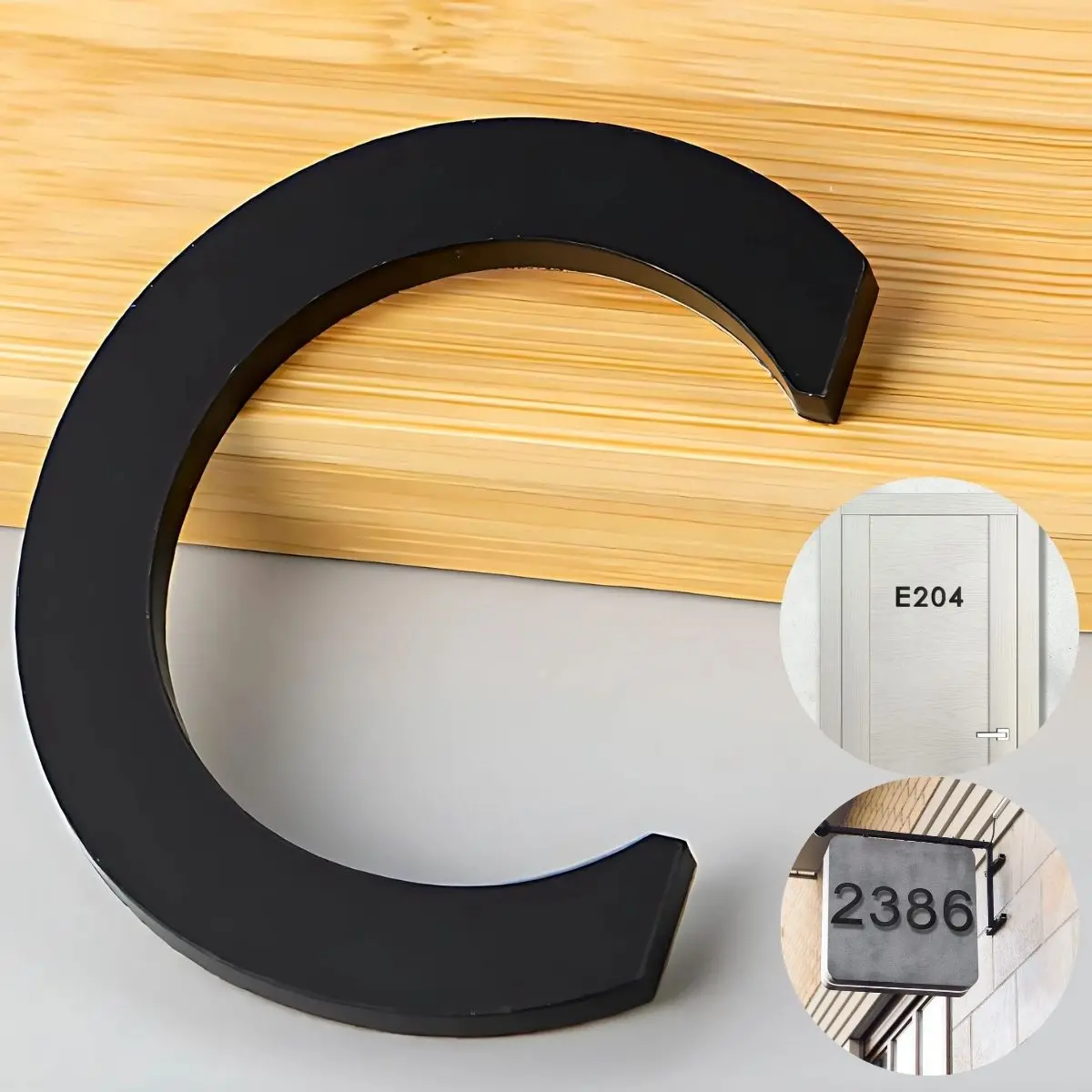 Letras En Acrílico Autoadhesivo 10X6.6Cm Para Fachadas Y Puertas. Letrero Señal Alfabética Adhesiva. (Unidad) 4