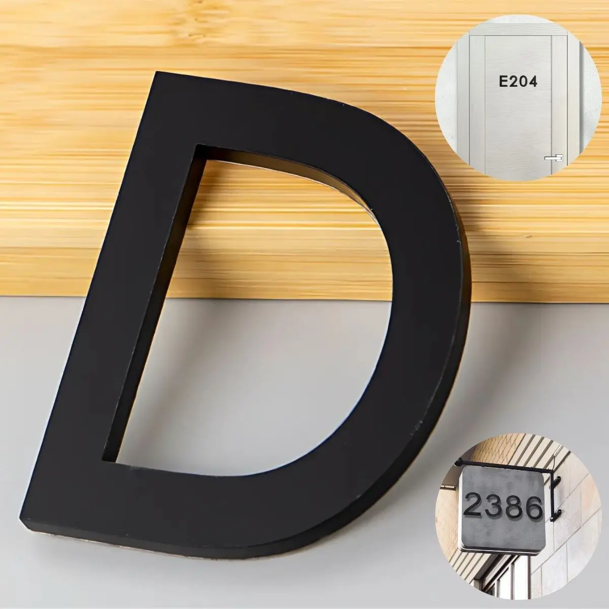 Letras En Acrílico Autoadhesivo 10X6.6Cm Para Fachadas Y Puertas. Letrero Señal Alfabética Adhesiva. (Unidad) 5