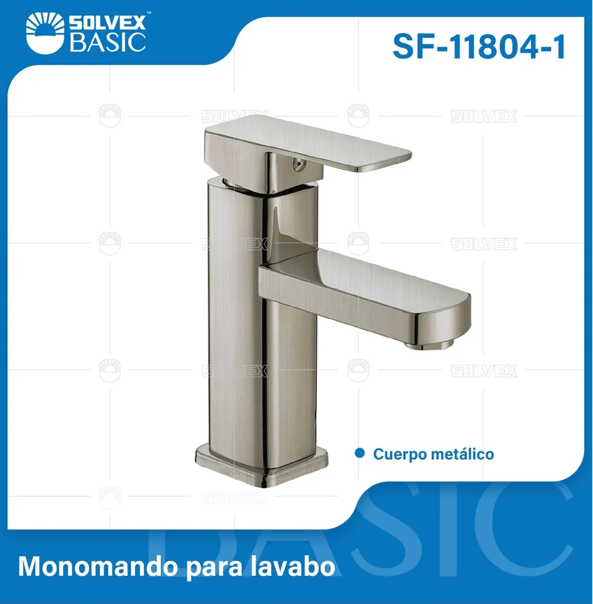 Grifo De Lavamanos Satinado Con Mezclador Monomando. Pluma Llave De Baño En Acero Inoxidable. 1