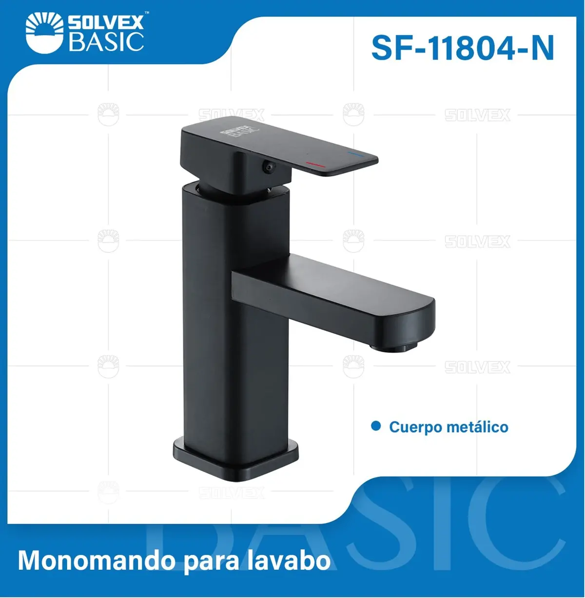 Grifo De Lavamanos Negro Con Mezclador Monomando. Pluma Llave De Baño En Acero Inoxidable. 1
