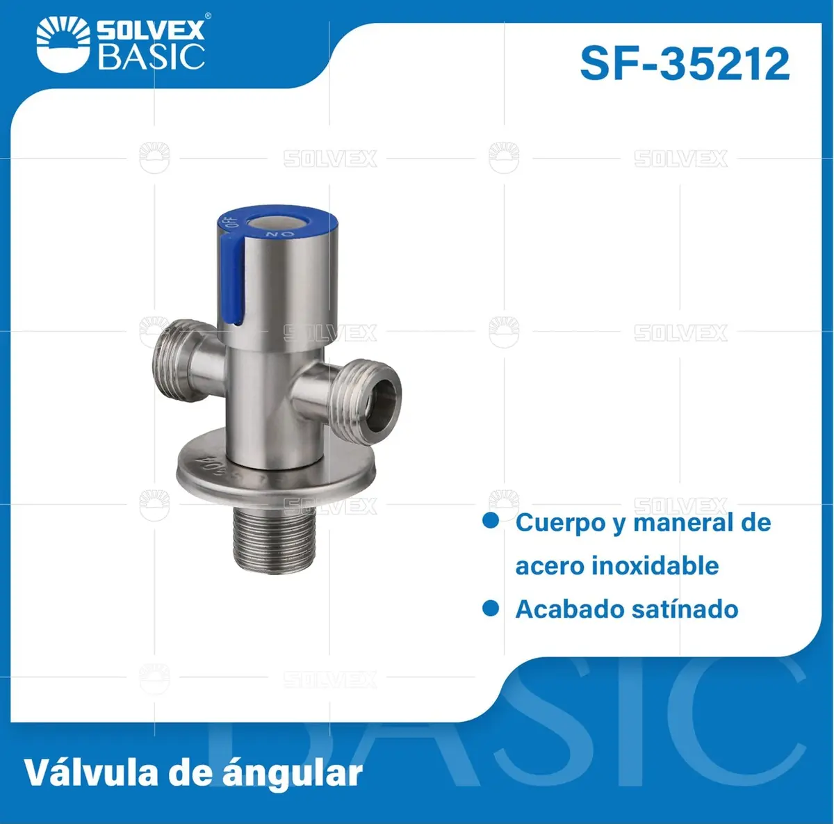 Llave De Ángulo Doble Para Lavamanos Y Fregadores. Válvula Satinada De Acero Inoxidable. 1