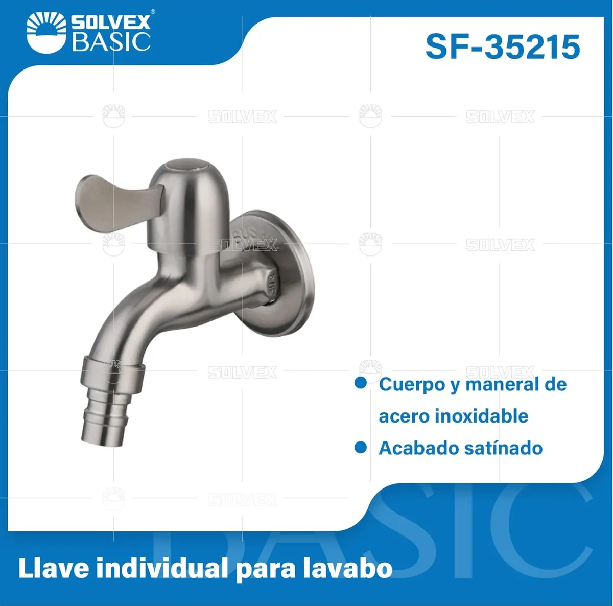 Grifo De Pared Satinado Con Conector Para Lavadora. Pluma Llave Individual De Acero Inoxidable. 1