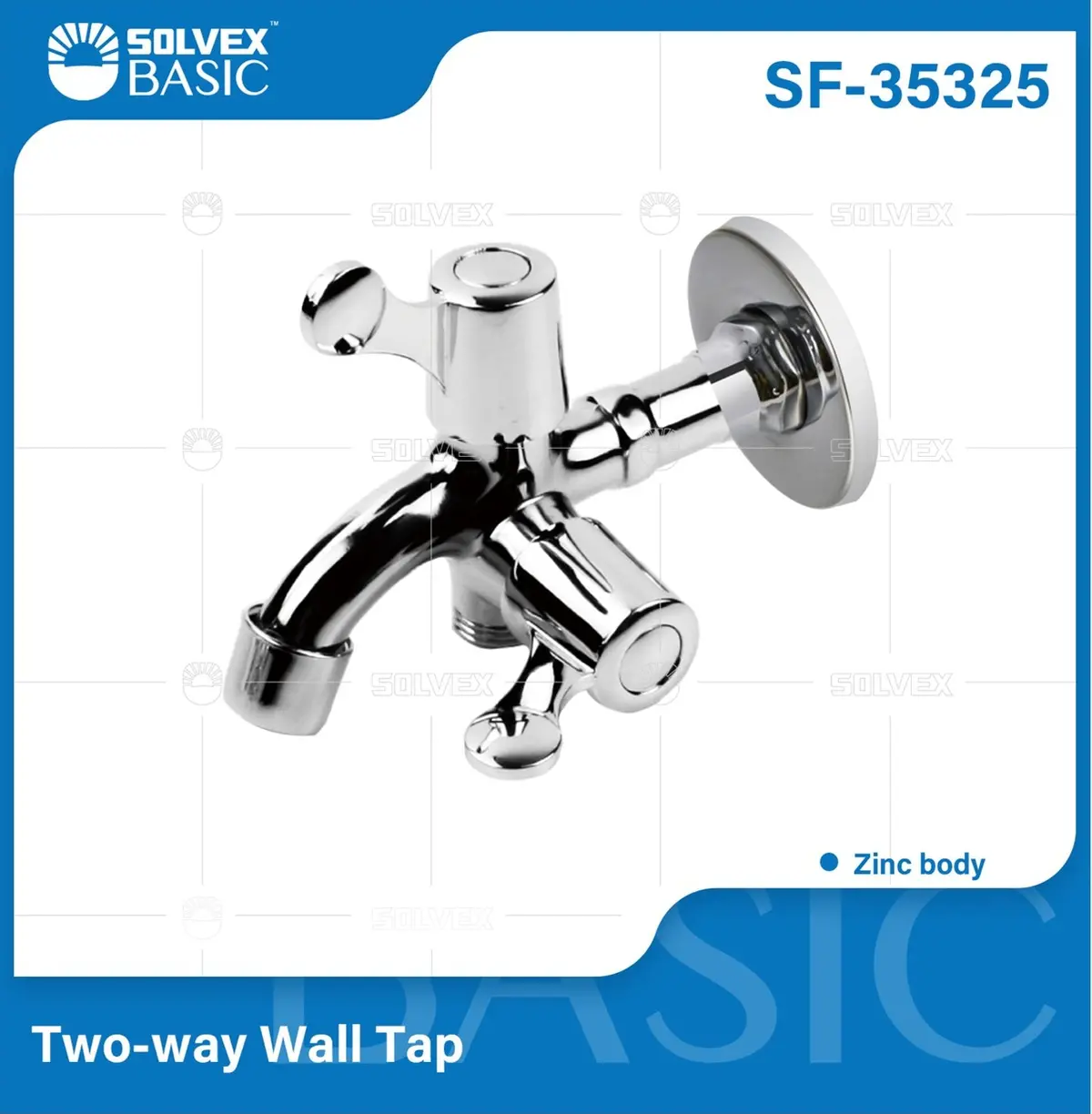Grifo De Pared De Dos Vías Cromado Brillante. Pluma Llave De Agua. 1