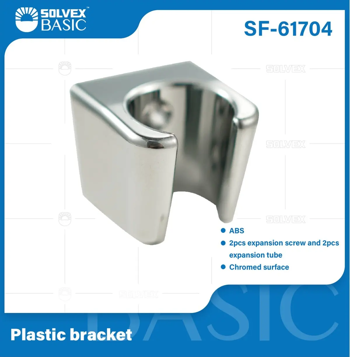Soporte Plástico Cromado Para Ducha Regadera De Mano. Incluye Accesorios. 1