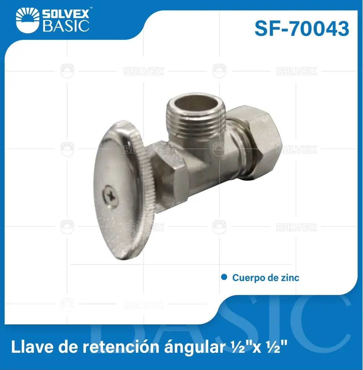 Llave De Ángulo 1/2"X1/2" De Zinc Cromado. Válvula Angular Para Agua Con Mango De Plástico. 1