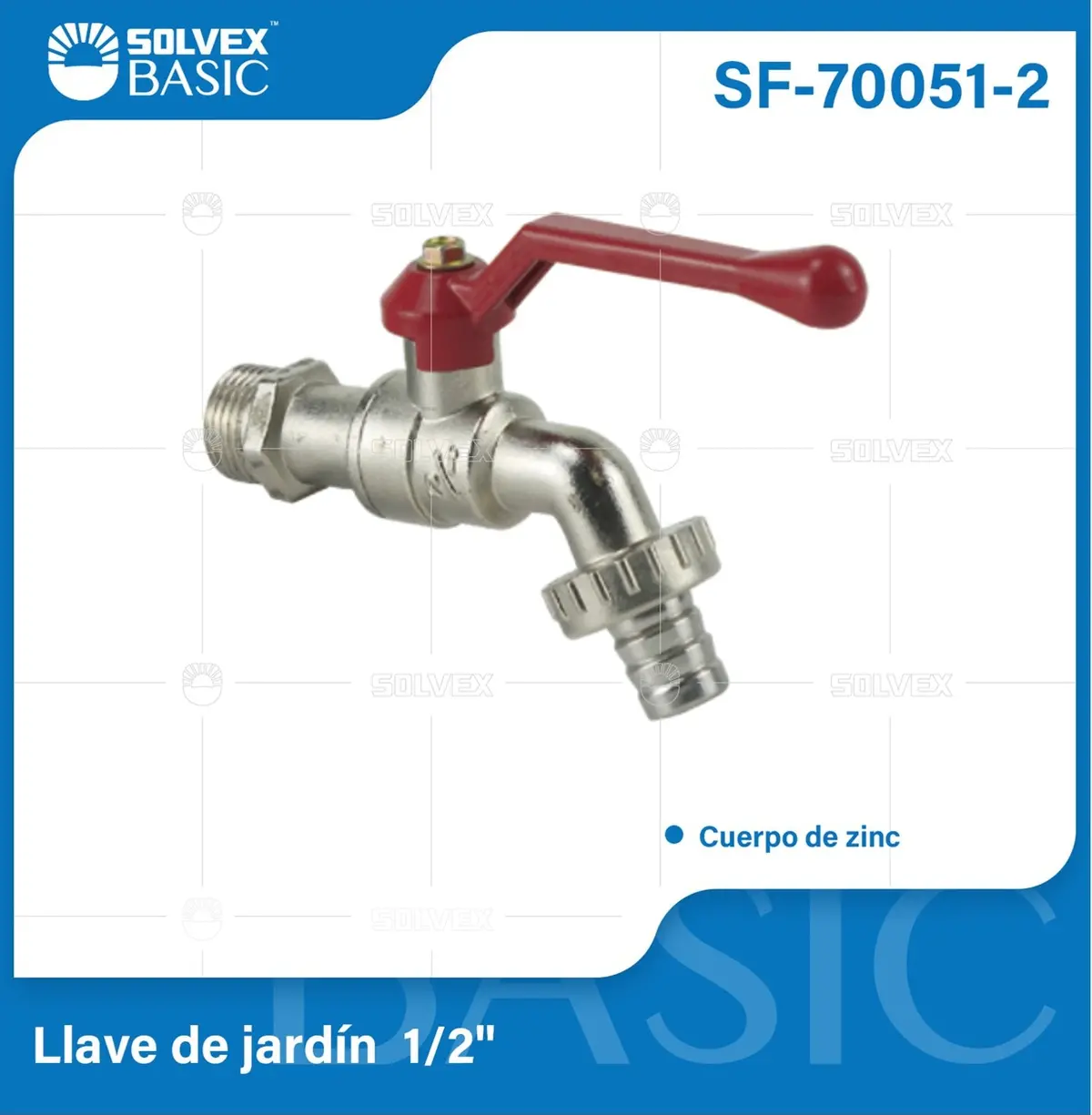 Llave De Jardín Con Rosca 1/2" Y Conector Manguera. Pluma Grifo De  Agua Para Exterior. 1