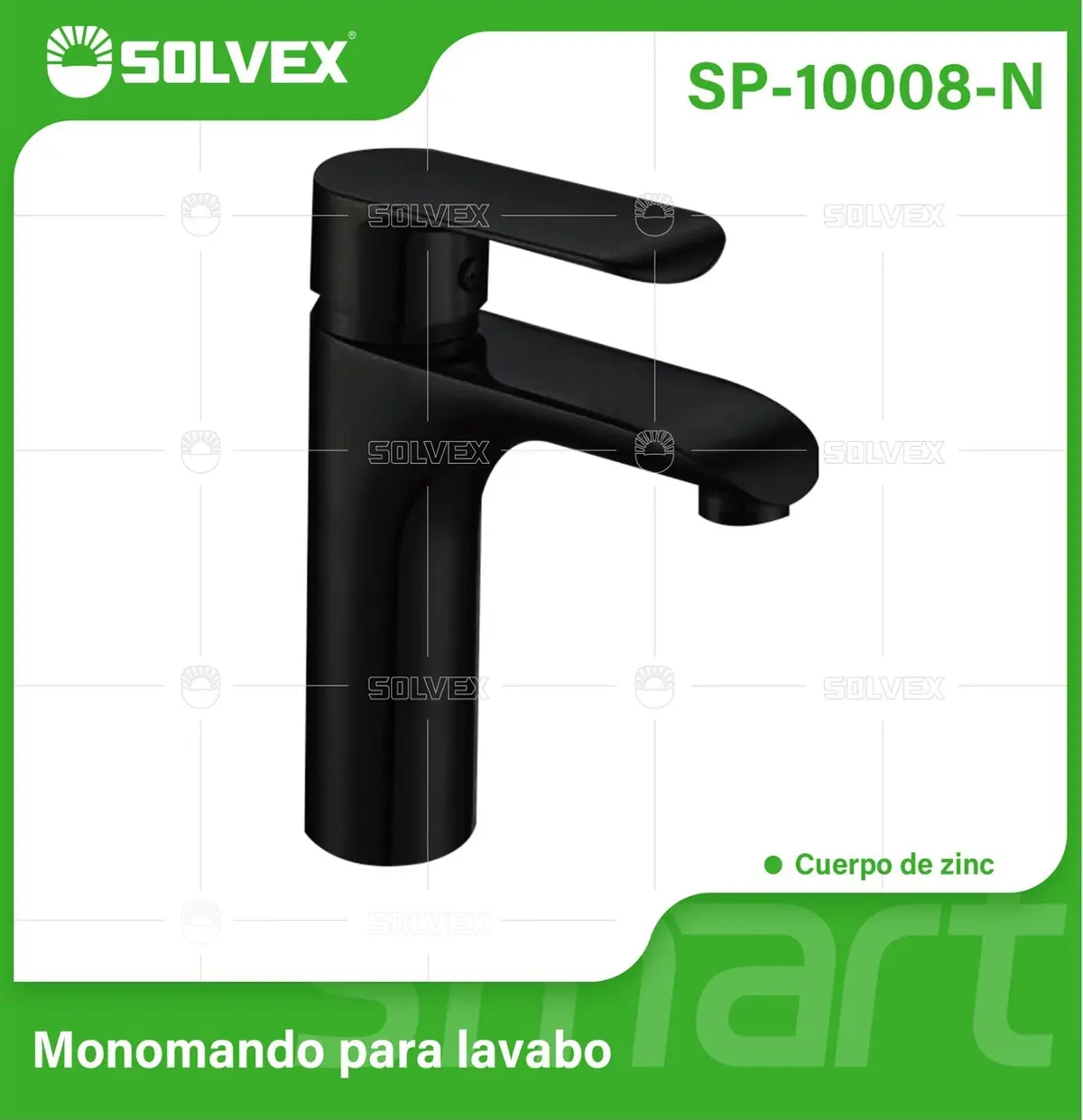 Llave De Lavamanos Individual. Grifo Para Lavabo De Zinc. Color Negro. Pluma Agua Fría Y Caliente. 1