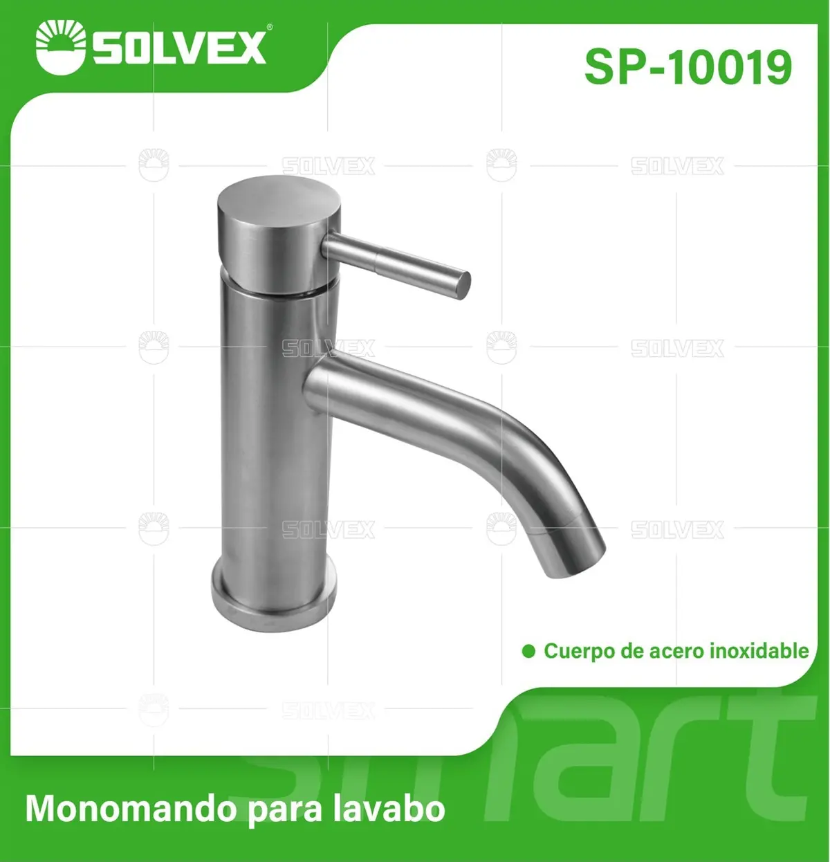Llave De Lavamanos Individual. Acabado Satinado Cepillado. Grifo Para Lavabo. Pluma Agua Fría Y Caliente. Acero Inoxidable. 1