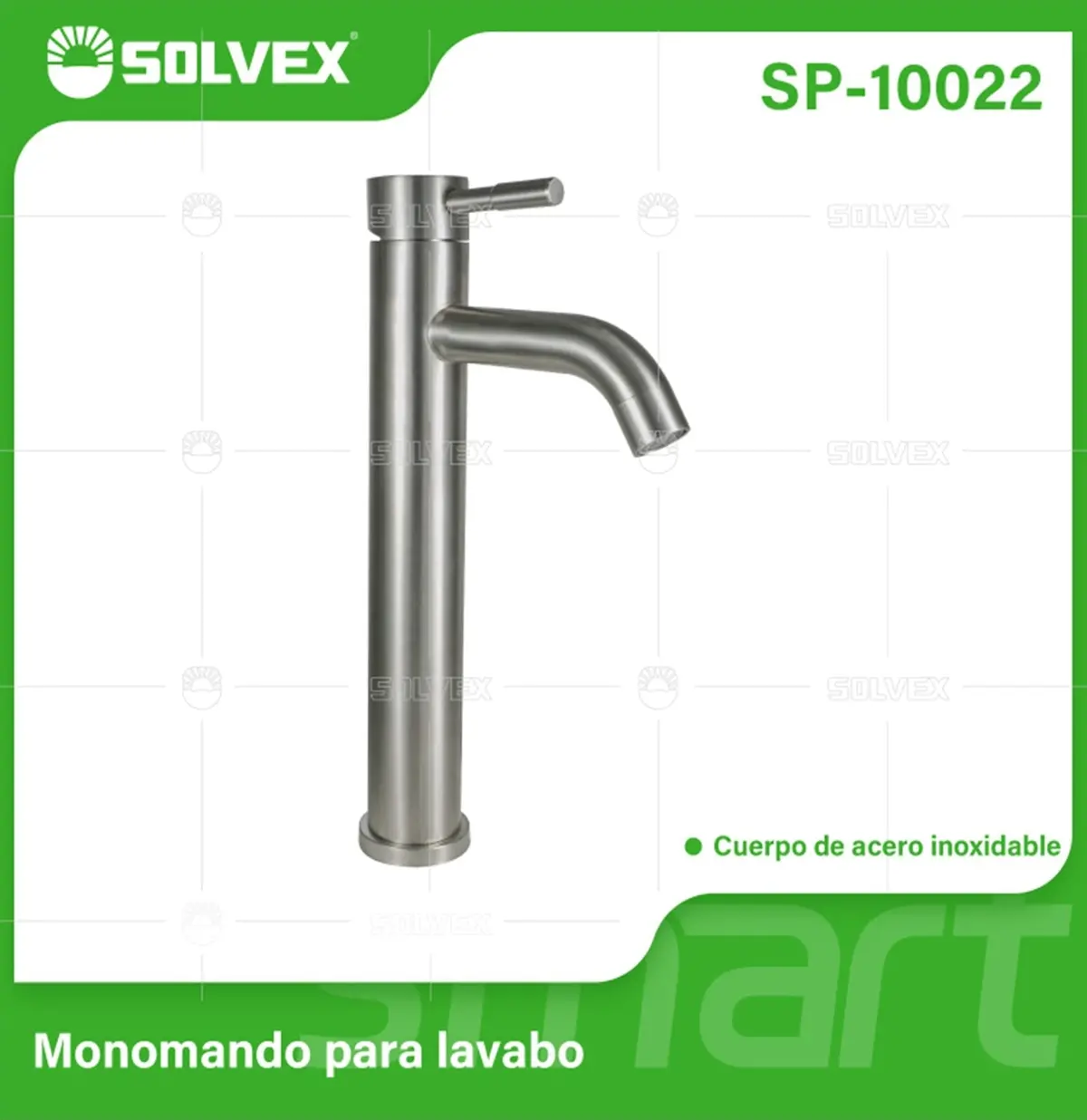 Llave De Lavamanos Individual. Acabado Satinado Cepillado. Grifo Para Lavabo. Pluma Agua Fría Y Caliente. Acero Inoxidable. 1