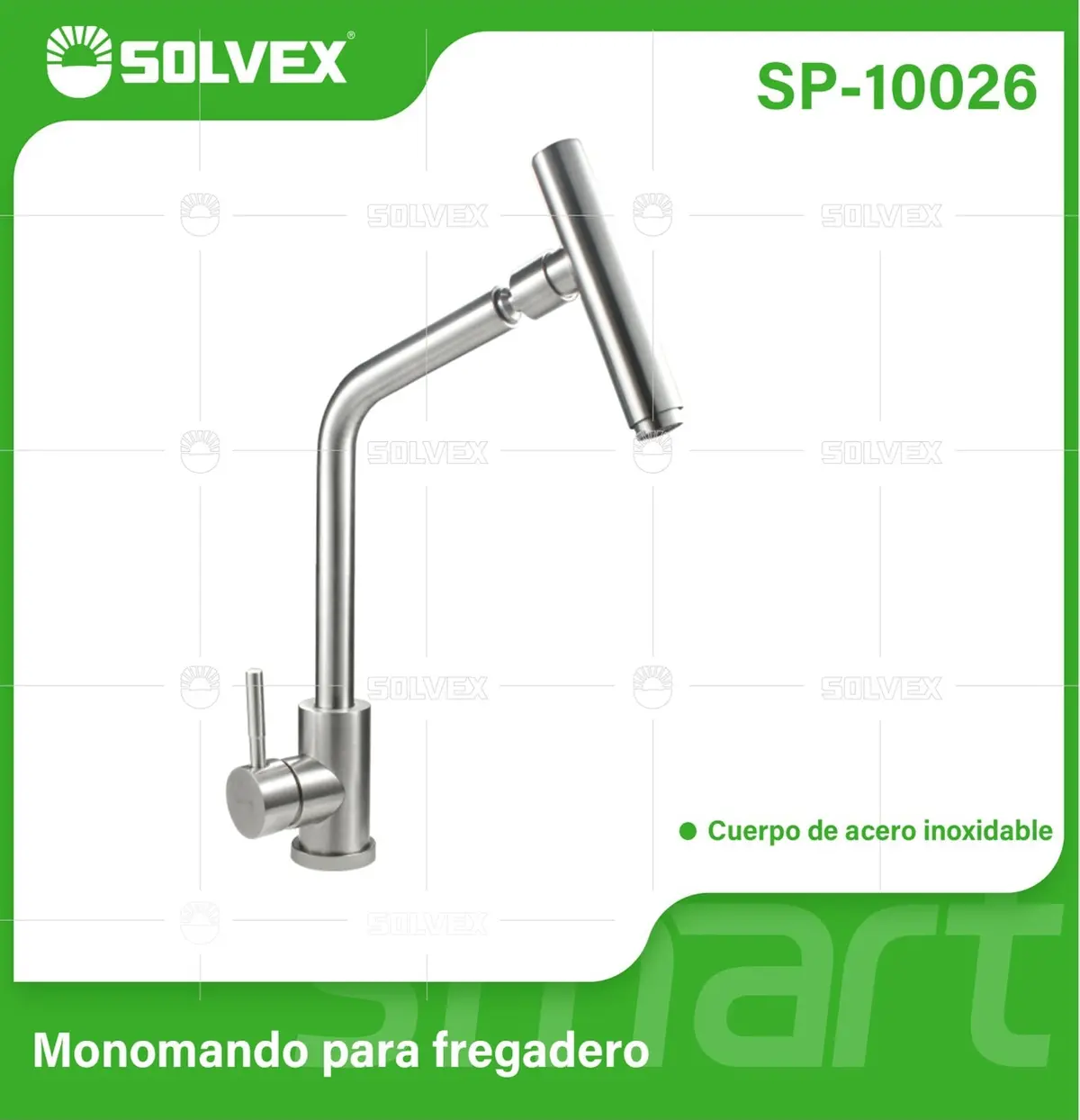 Grifo De Fregador De Acero Inoxidable. Pluma Llave Mezcladora Para Cocina. Cuello Recto Con Boquilla Giratoria Cilíndrica. 1