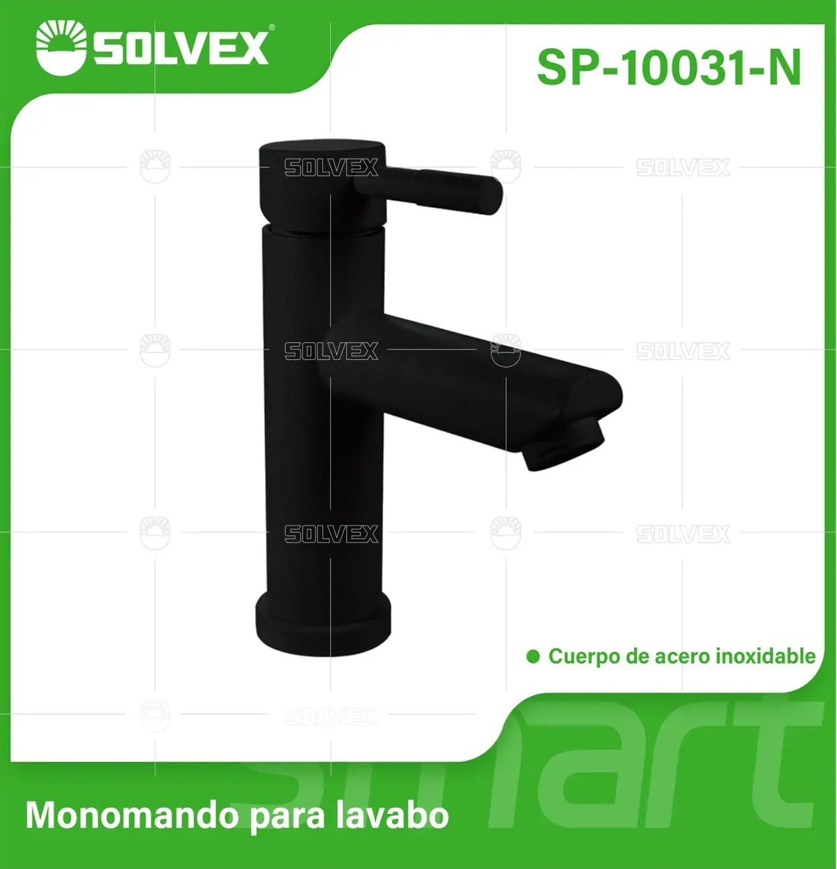 Llave De Lavamanos Individual. Color Negro. Grifo Para Lavabo. Pluma Agua Fría Y Caliente. Acero Inoxidable. 1