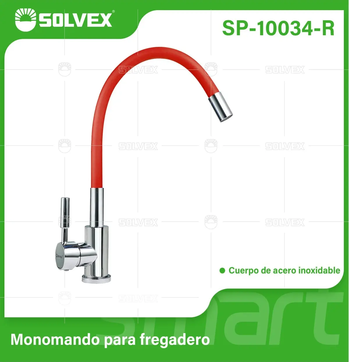 Grifo De Fregador. Color Rojo. Acero Inoxidable. Pluma Llave Mezcladora Para Cocina. Cuello Flexible Universal. 1