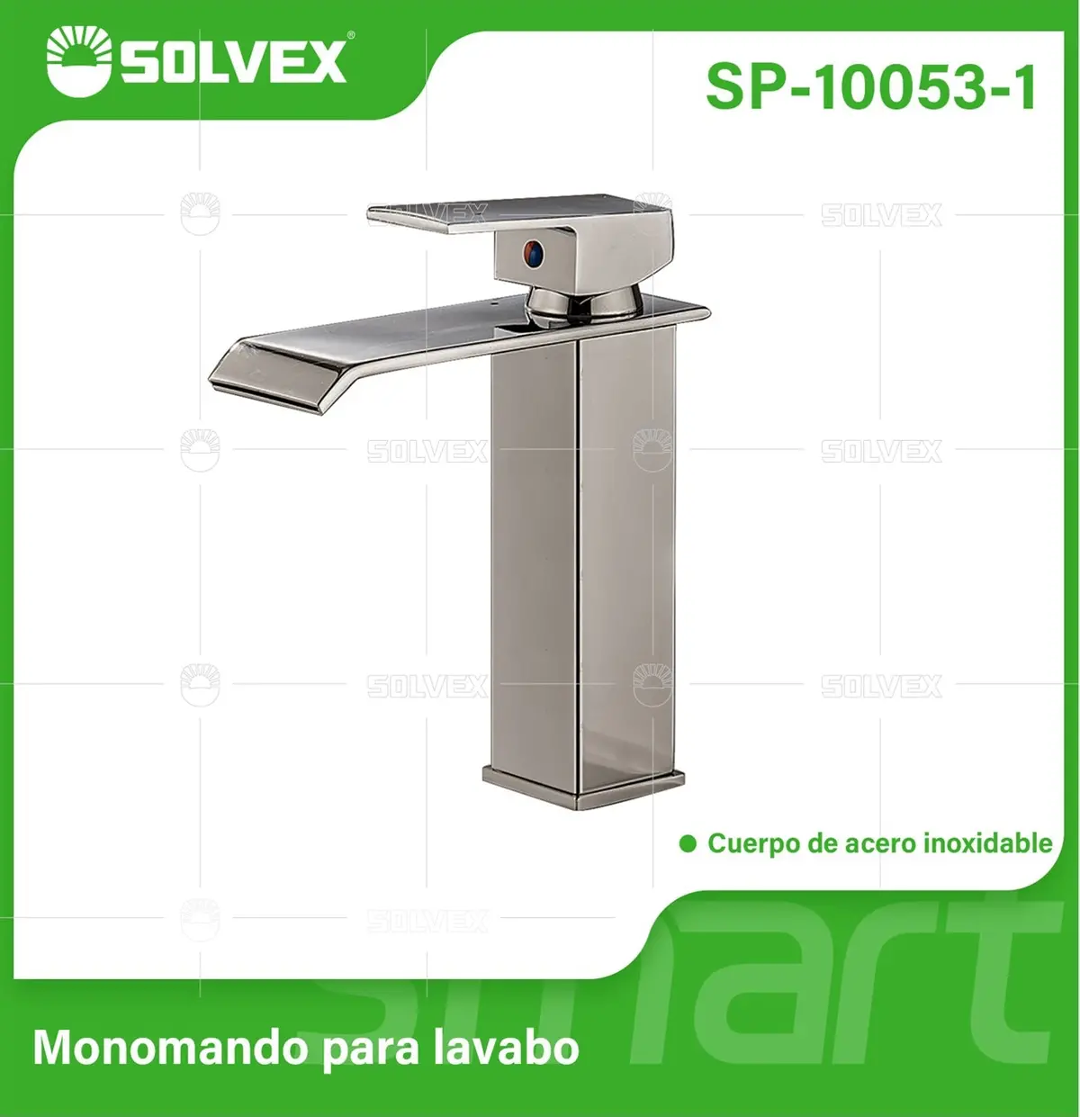 Llave De Lavamanos Individual. Acabado Satinado. Grifo Para Lavabo. Pluma Agua Fría Y Caliente. 1