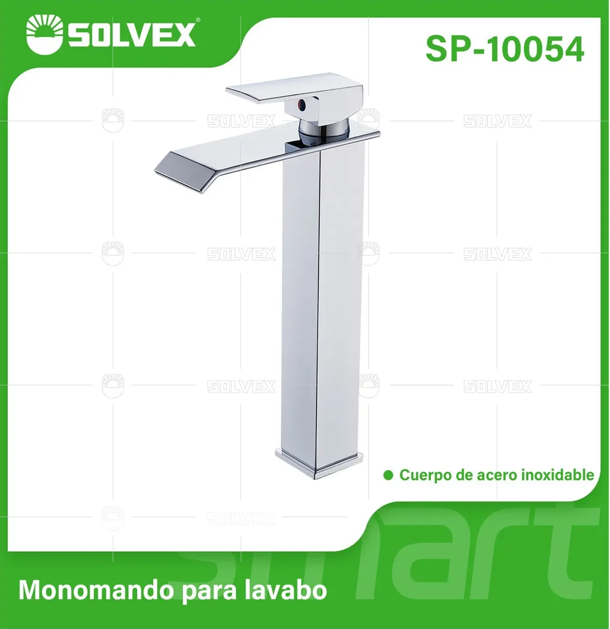 Llave De Lavamanos Individual Alta. Color Cromado Brillante. Grifo Para Lavabo. Pluma Agua Fría Y Caliente. 1