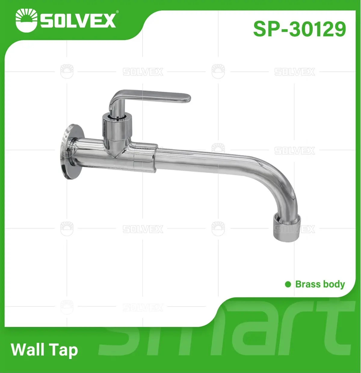 Llave De Agua De Latón Cromado. Pluma Grifo De Pared Largo Para Lavandería Con Válvula De Agua Y Tapa De Acero Inoxidable. 1
