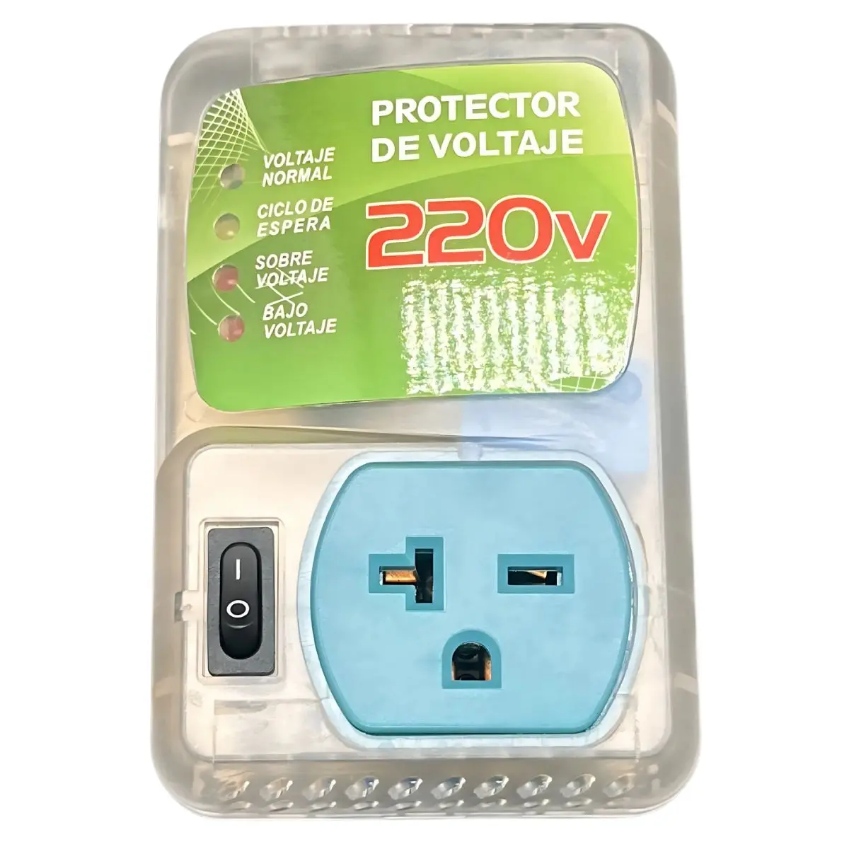 Protector De Voltaje Enchufable 220V Con 1 Toma. Supresor De Picos Para Equipos Electrónicos. 1