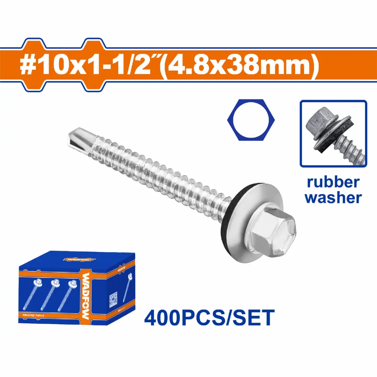 Tornillos Punta Broca Con Arandela Para Techo Hexagonal Autoperforante 5