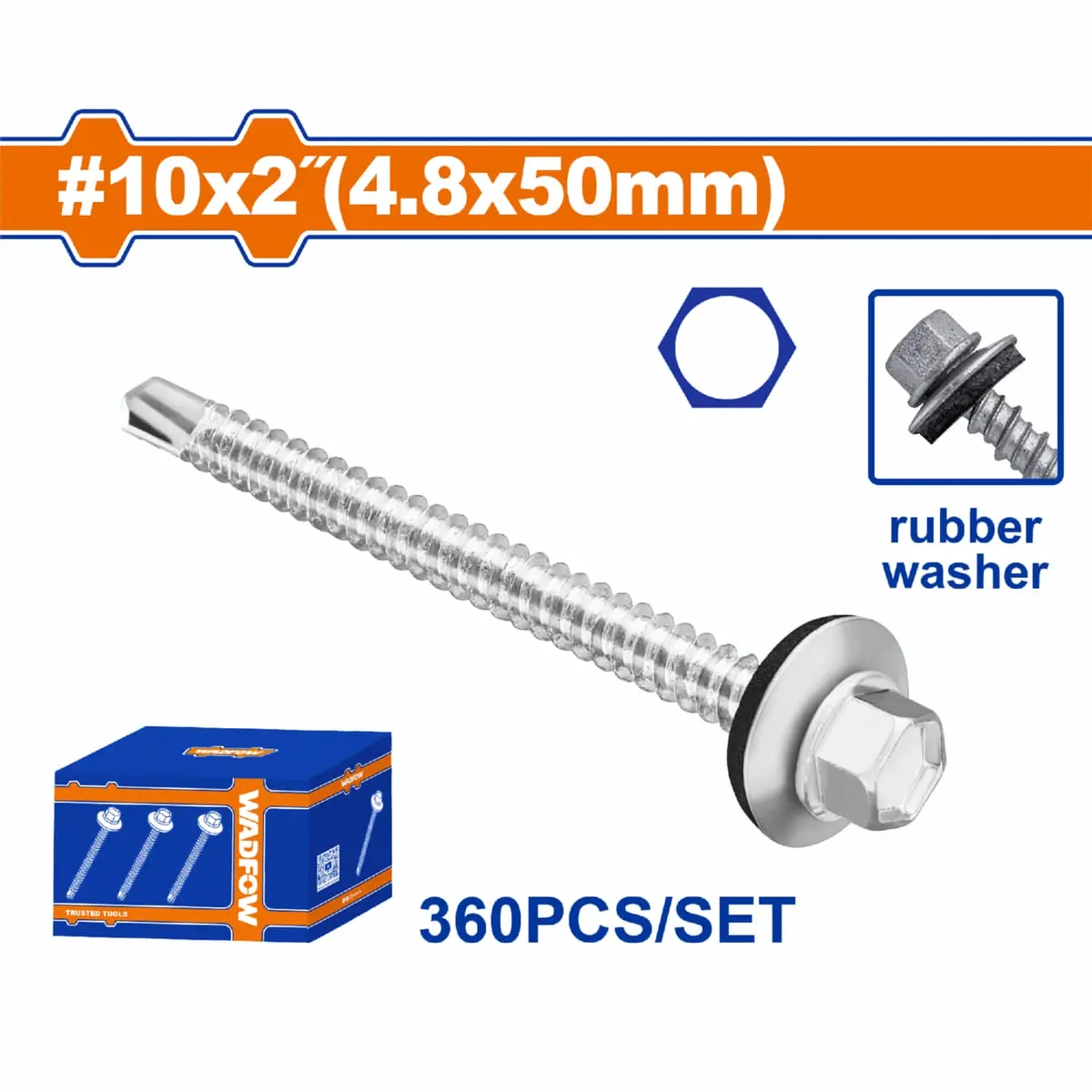 Tornillos Punta Broca Con Arandela Para Techo Hexagonal Autoperforante 6