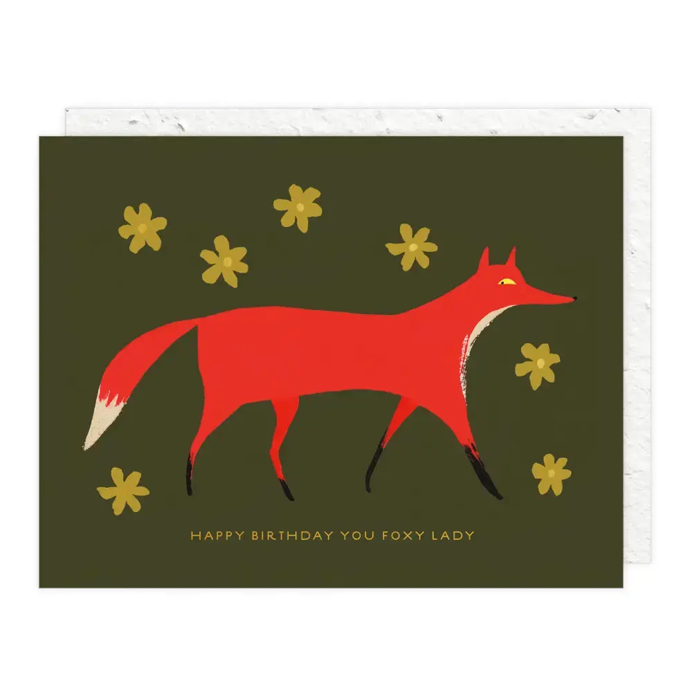 Foxy Birthday Card 1