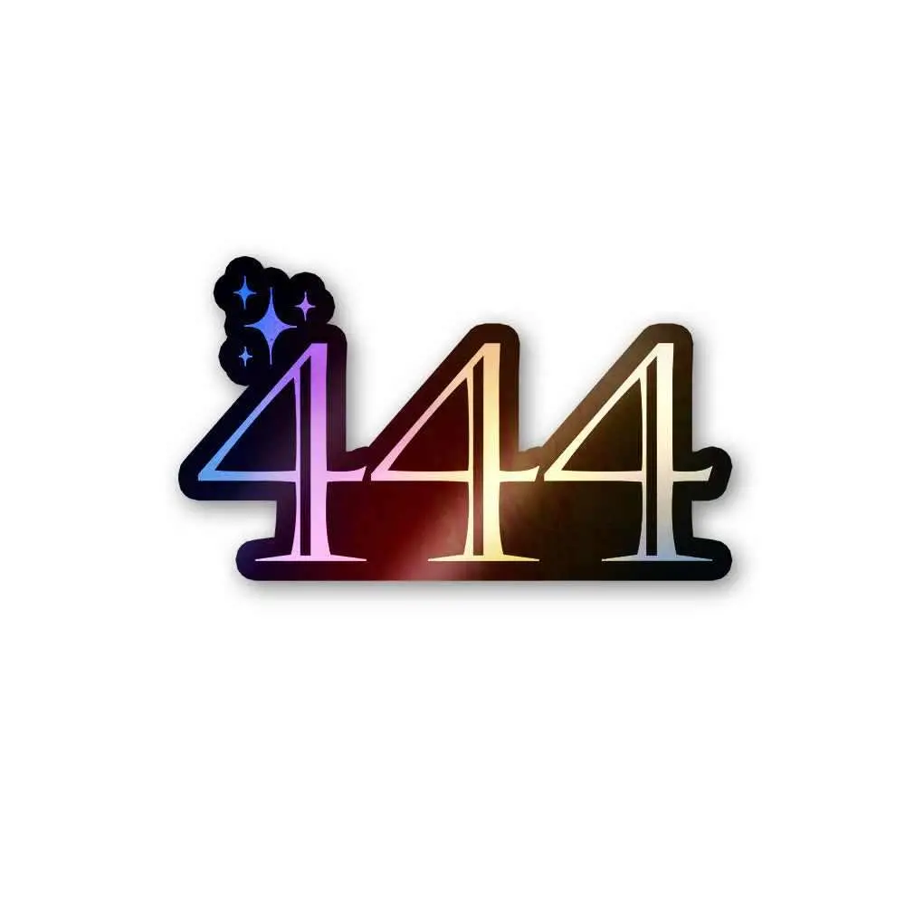 444 Holographic Stickers 1