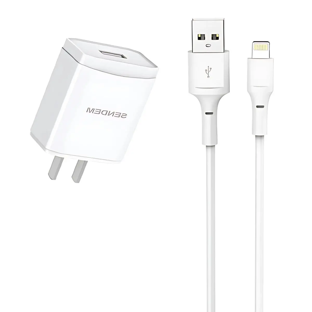 Cargador Rápido 66W Con Cable Lightning. (1 Metro) Adaptador De Pared. Compatible Con Apple. 1