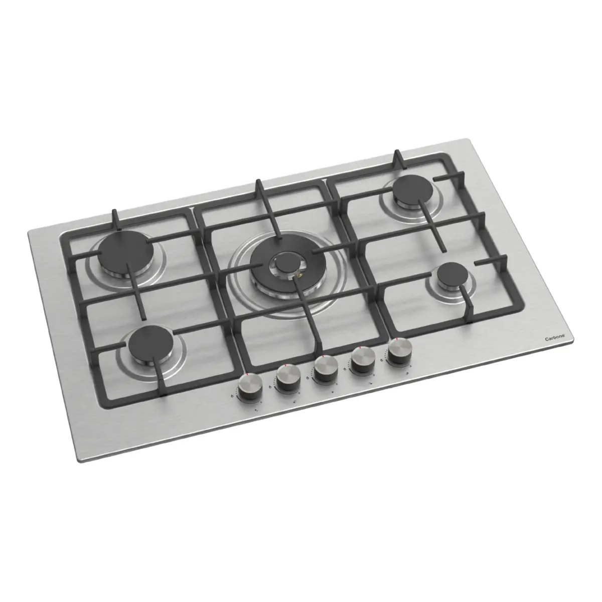 Estufa Empotrable 90 Cm Elite 5 Quemadores Sabaf + Wok 5Kw, Acero Inoxidable, 110V 2
