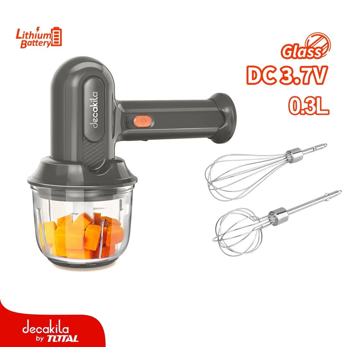 Batidora De Mano Inalámbrica 25W. Cargador Tipo C 3.7V. 3 Velocidades. Cable Usb Tipo Samsung. Incluye Accesorios. 1