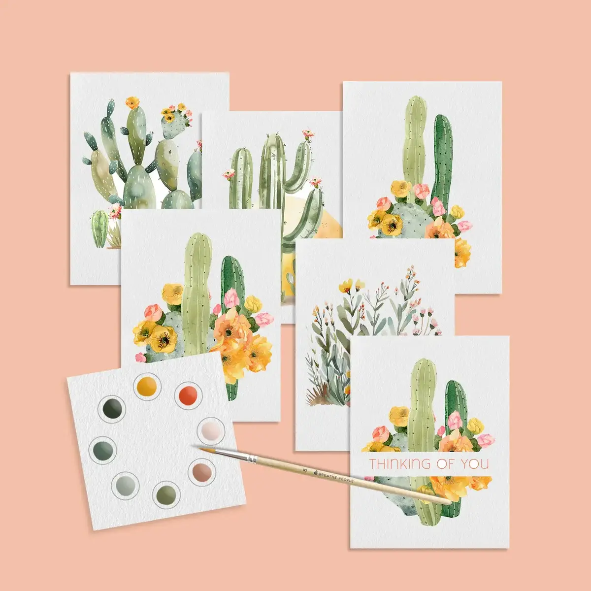 Watercolor Mini Prints + Postcards - Desert Blooms 1