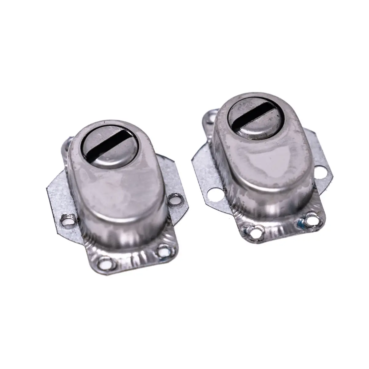 Juego De Maniguetas Para Puerta De Seguridad Universal Izquierda Y Derecha. Acero Cromado. Modelo 0603-1 2